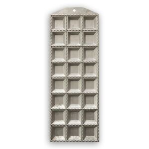 Ravioli Mold for Making 24 Square Ravioli of 32x32 mm with Square Filling Pocket